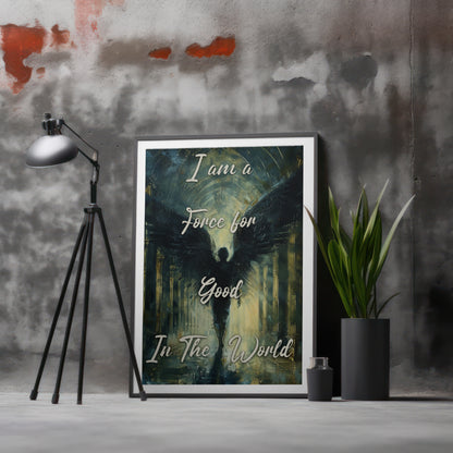 Force for Good - Gothic Framed Matte Canvas Print