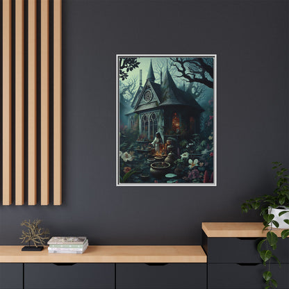 The Enchanted Dwelling - Framed Matte Canvas Print
