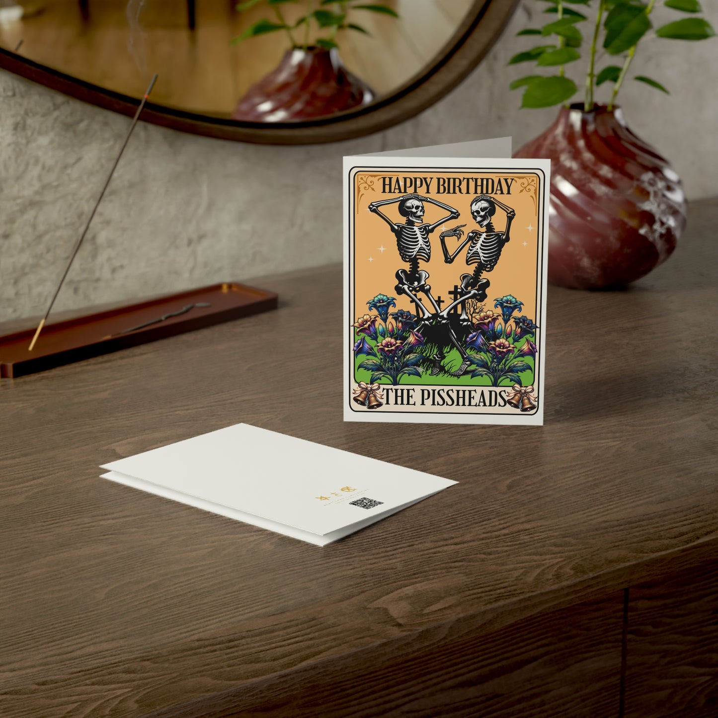 Whimsigoth Skeleton Tarot - Alternative Birthday Card