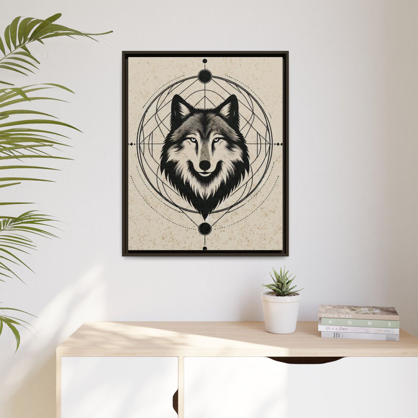 Lunar Majesty - Gothic Framed Matte Canvas Print