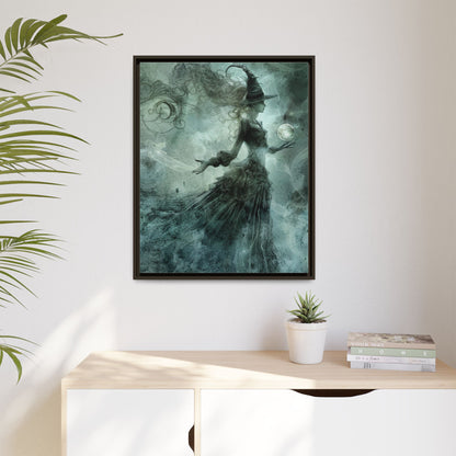 Mistweaver Enchantress - Gothic Framed Matte Canvas Print