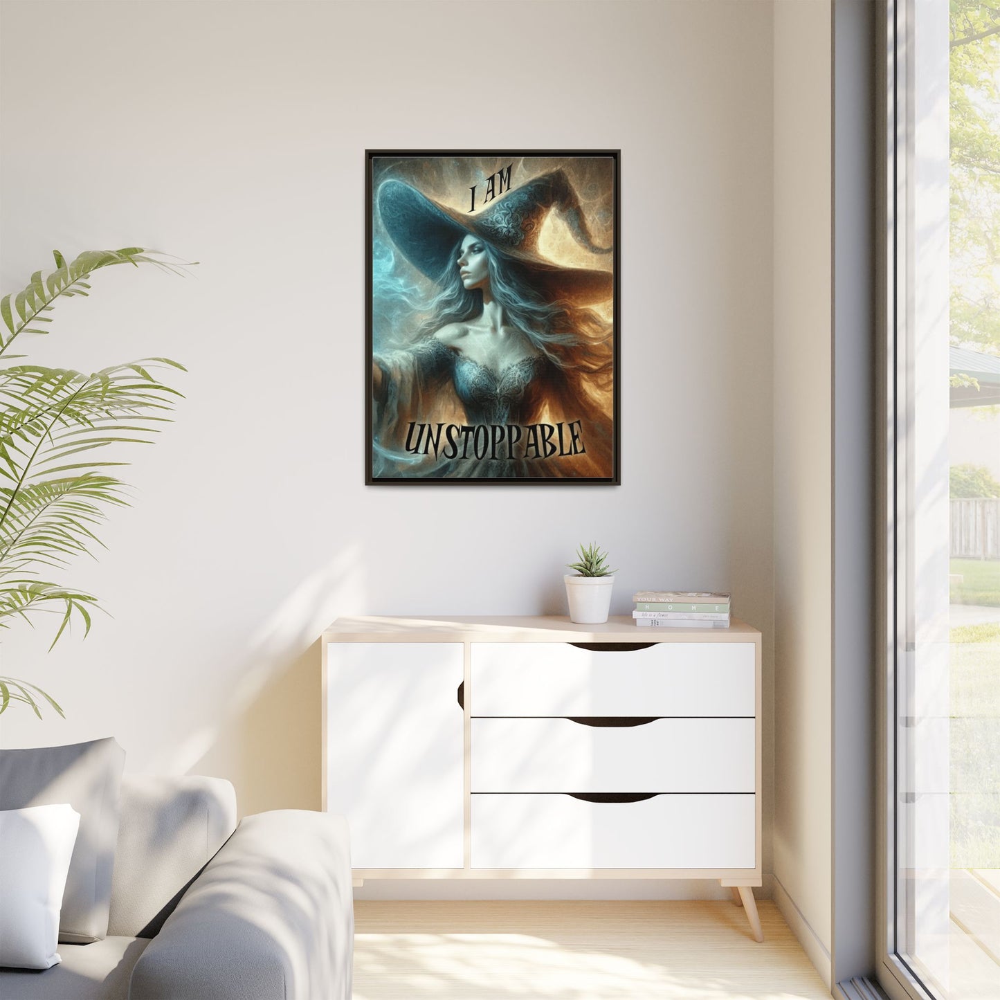 I Am Unstoppable - Framed Matte Canvas Print