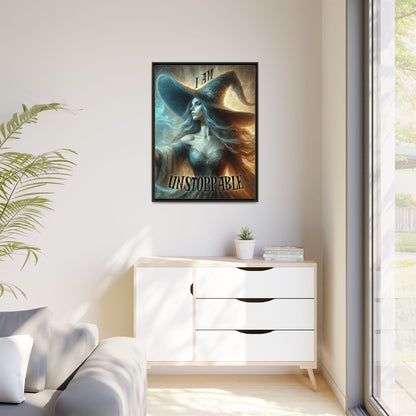 I Am Unstoppable - Framed Matte Canvas Print