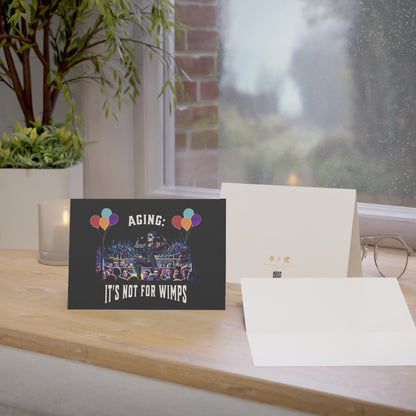 Aging: It's not for Wimps - Alternative Birthday Wishes Card