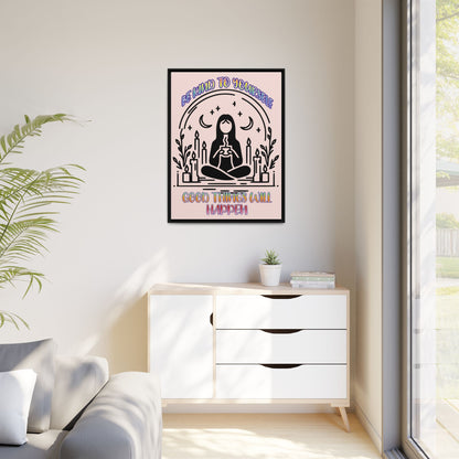 Be Kind - Framed Matte Canvas Print