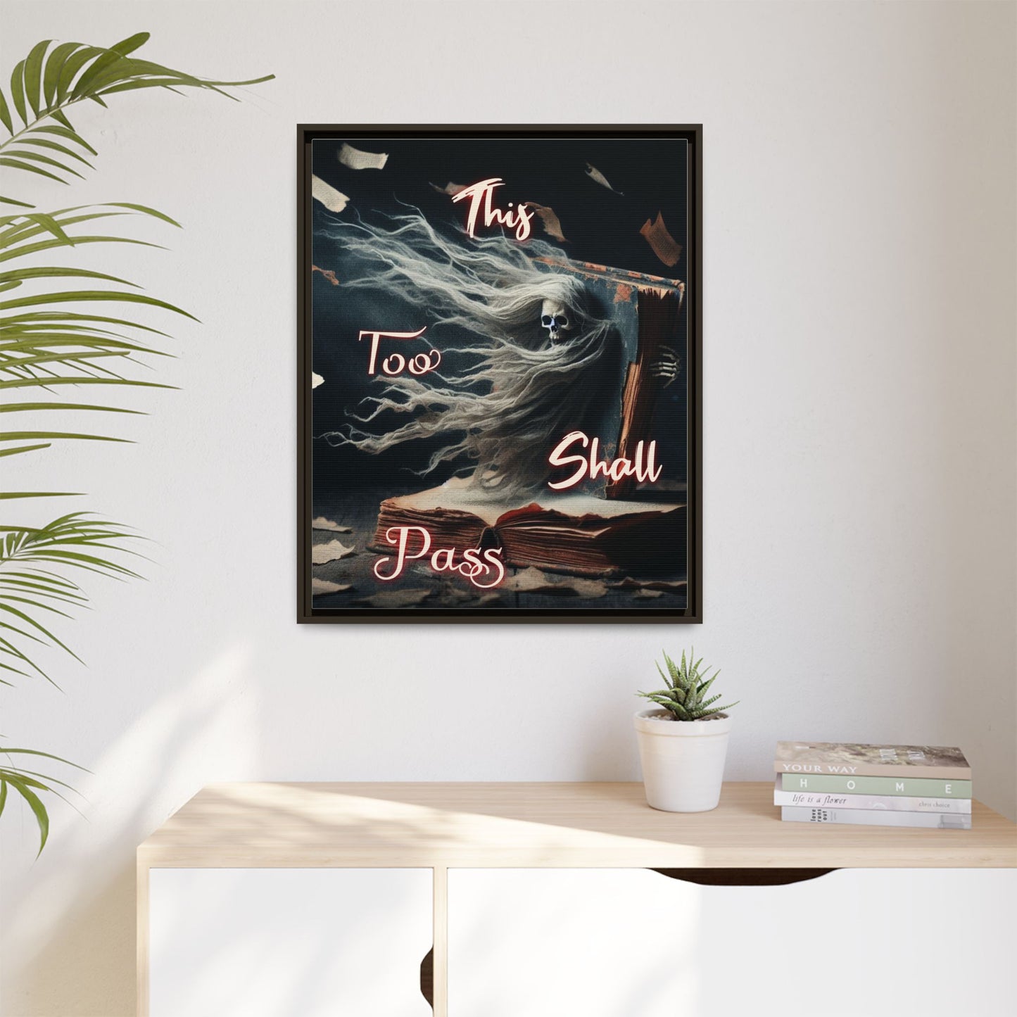 This too Shall Pass - Framed Matte Canvas Art Print