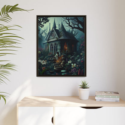 The Enchanted Dwelling - Framed Matte Canvas Print