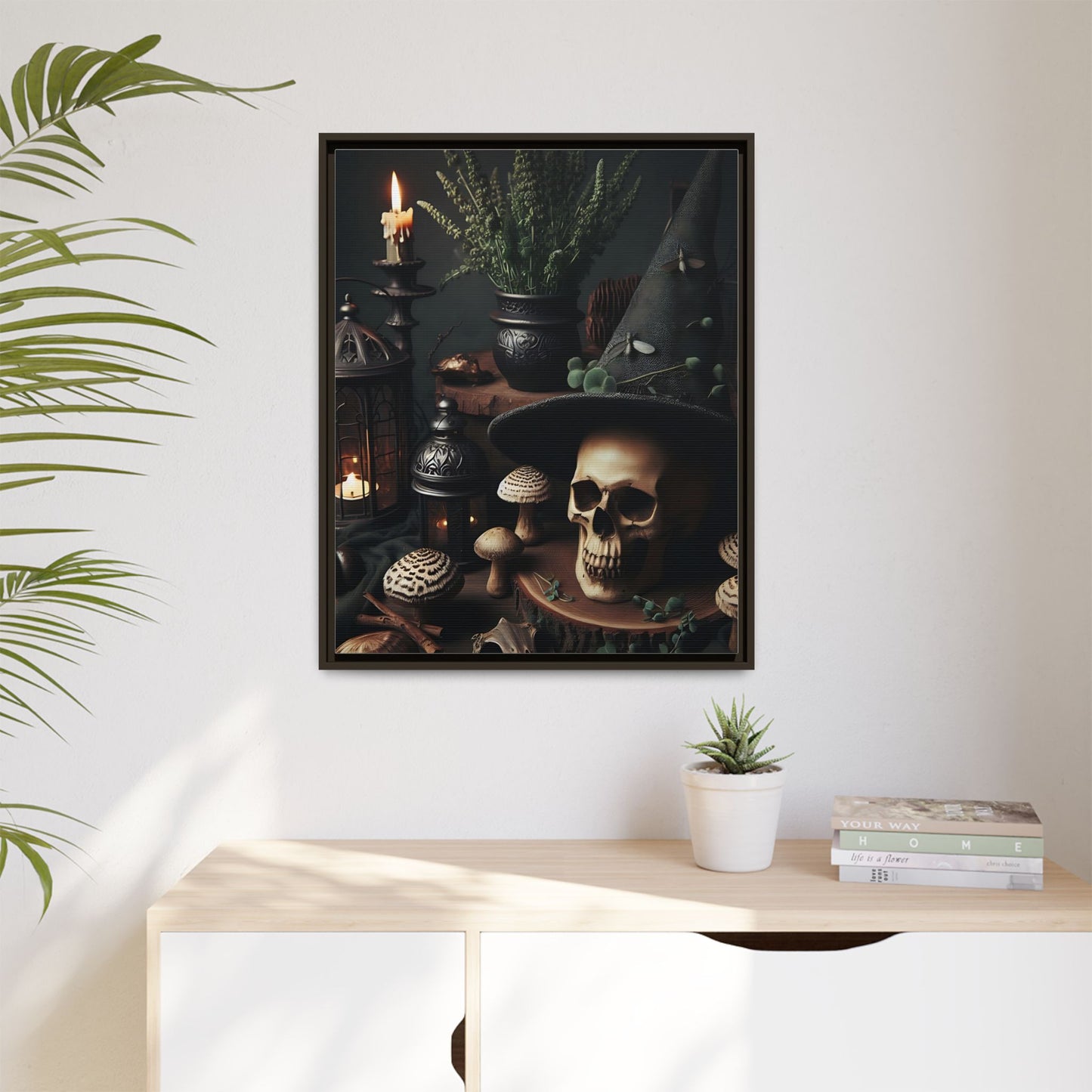 Sorcerer’s Relic - Gothic Framed Matte Canvas Print