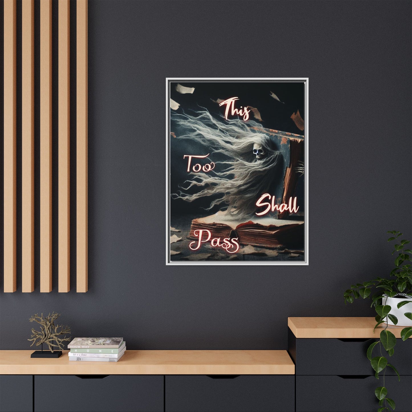 This too Shall Pass - Framed Matte Canvas Art Print