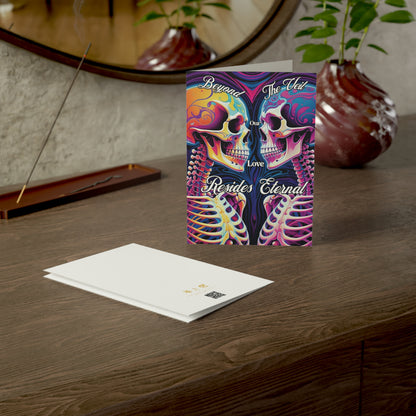 Beyond the Veil - Alternative Greeting Card for Romantic Goths