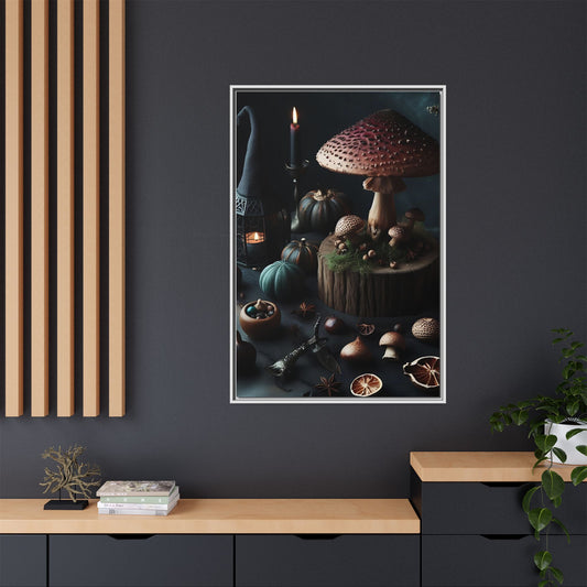 Cottagecore Altar - Framed Matte Canvas Print
