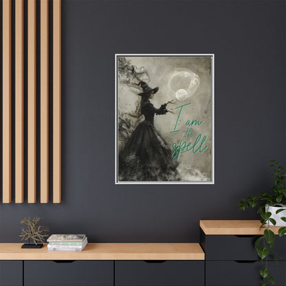 I Am the Spell - Gothic Framed Matte Canvas Print