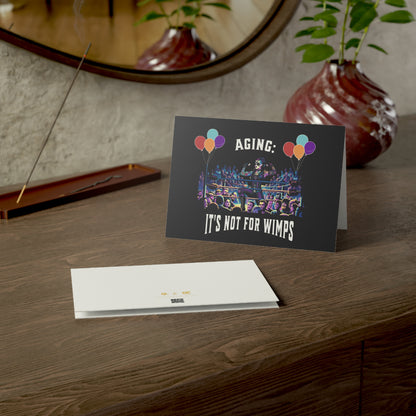 Aging: It's not for Wimps - Alternative Birthday Wishes Card