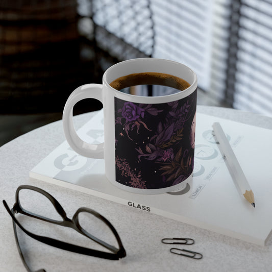 Moonlit Blooms - 11oz White Mug