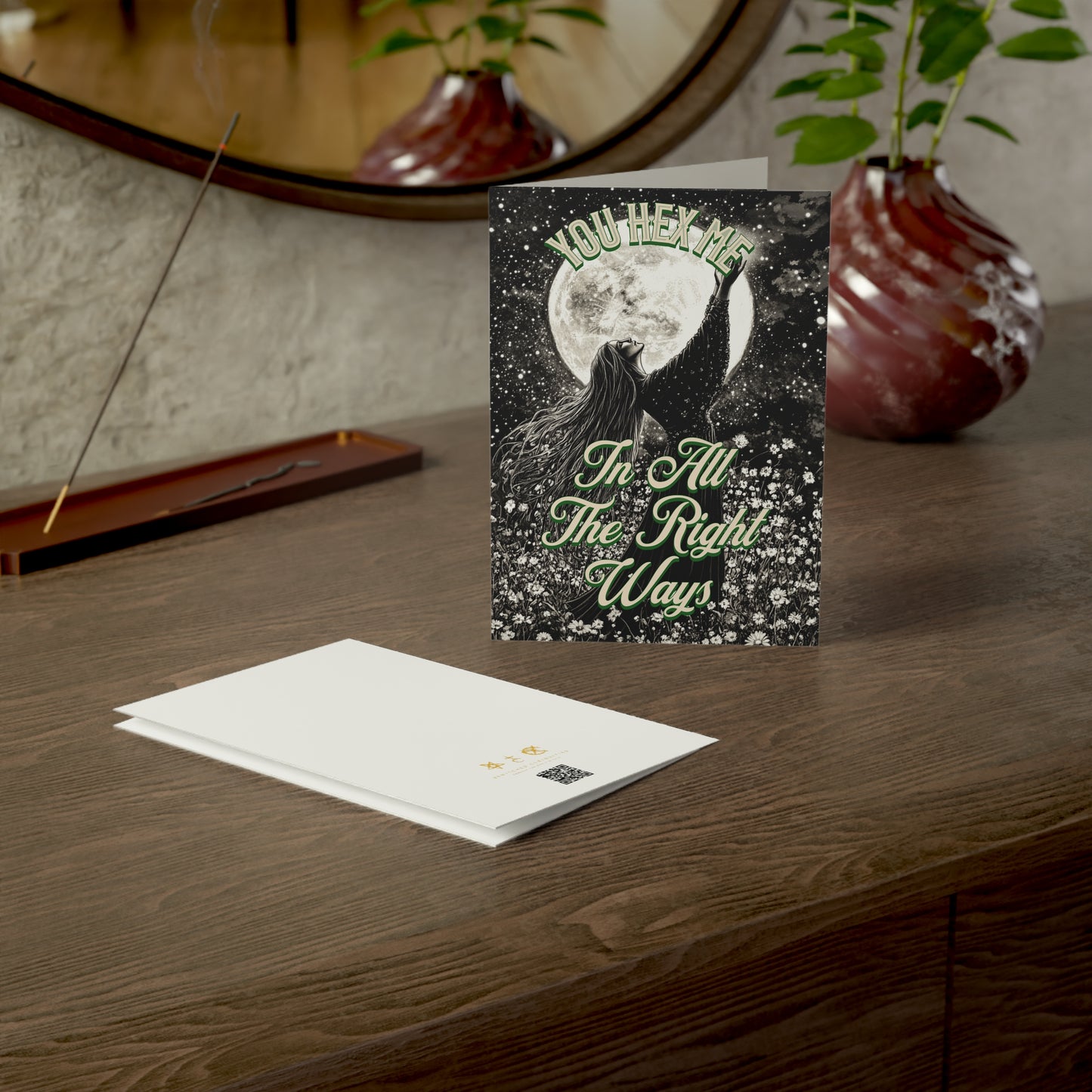 You Hex Me - Alternative Greeting Card for Romantic Goths