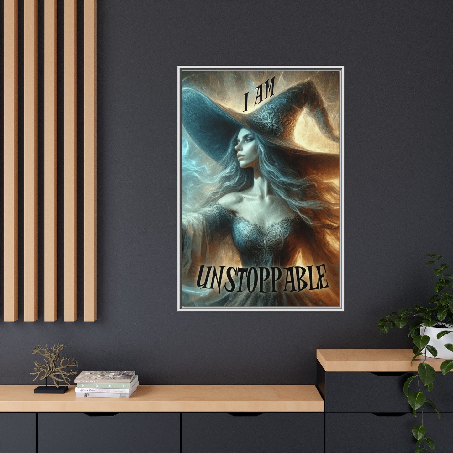 I Am Unstoppable - Framed Matte Canvas Print