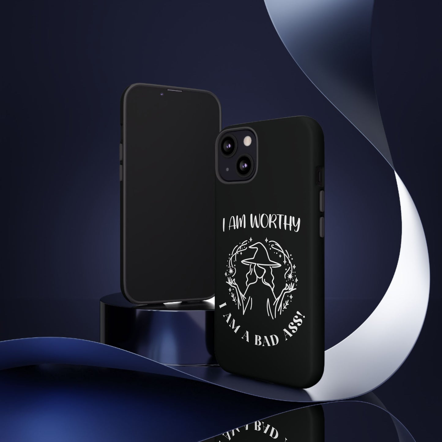 I Am Worthy - Tough Cases - Black - For Samsung, Pixel & iPhone