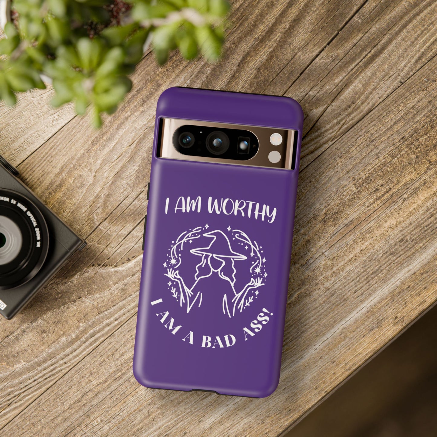 I Am Worthy - Tough Cases - Purple - For Samsung, Pixel & iPhone
