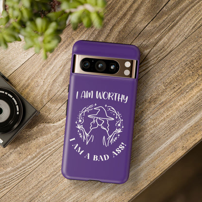 I Am Worthy - Tough Cases - Purple - For Samsung, Pixel & iPhone