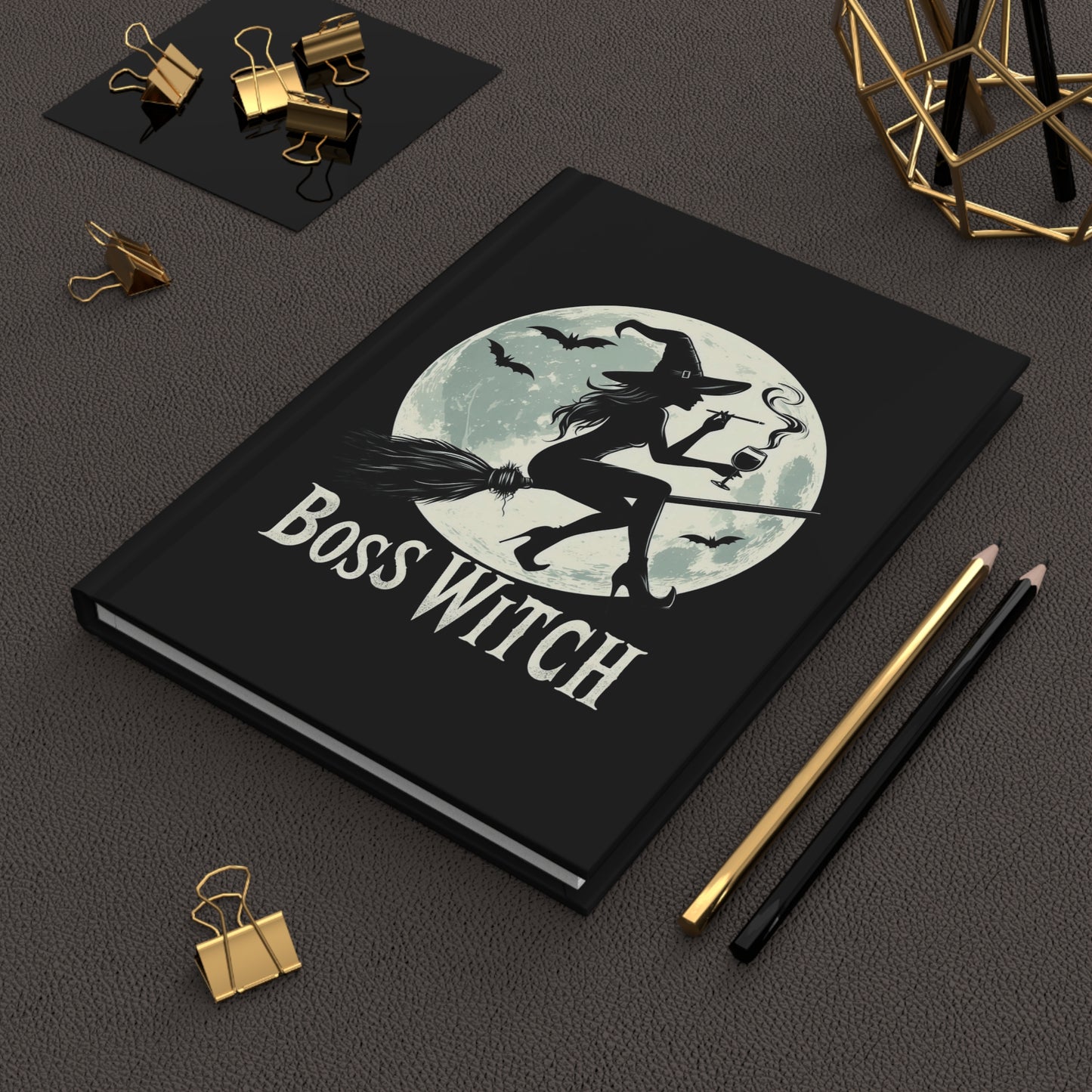 Boss Witch - Hardcover Gothic Matte Journal Notebook