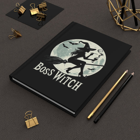 Boss Witch - Hardcover Gothic Matte Journal Notebook