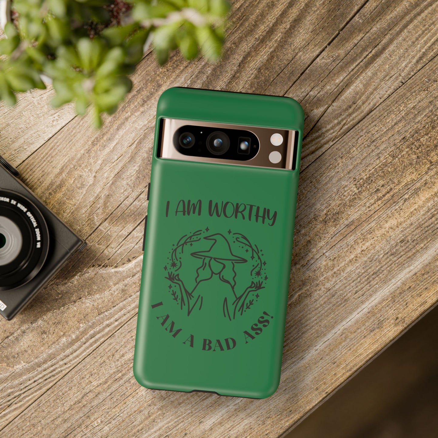 I Am Worthy - Tough Cases - Green - For Samsung, Pixel & iPhone