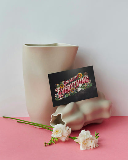 You Are My Everything - Alternative Greeting Card for Romantic Goths