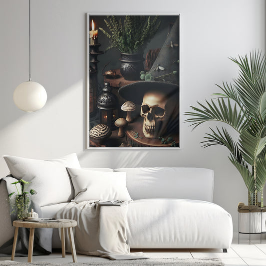 Sorcerer’s Relic - Gothic Framed Matte Canvas Print