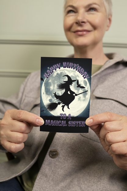 Magical Sister - Alternative Birthday Wishes Card