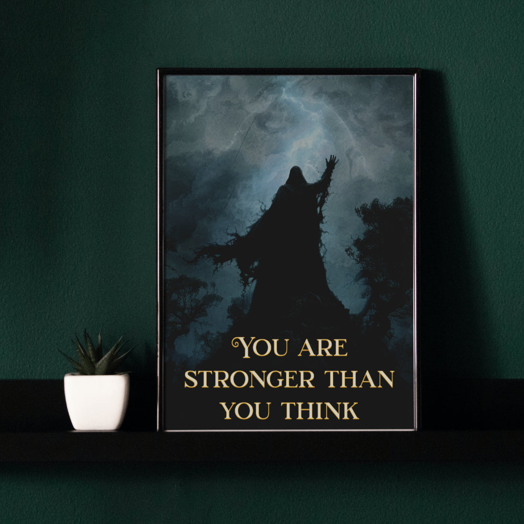 You are Stronger than you Think - Framed Matte Canvas Print