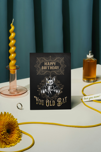 Old Bat - Alternative Birthday Wishes Card