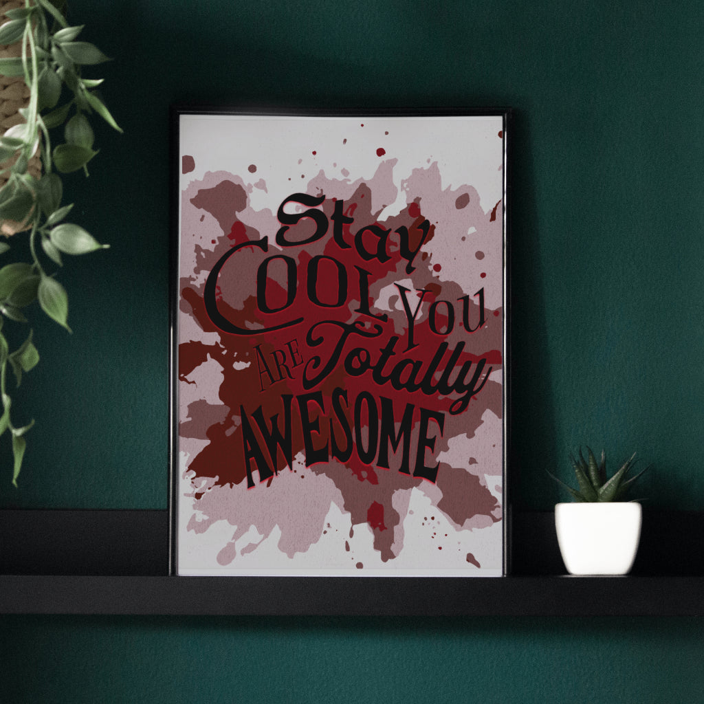 Totally Awesome - Positive Affirmation Framed Matte Canvas Print