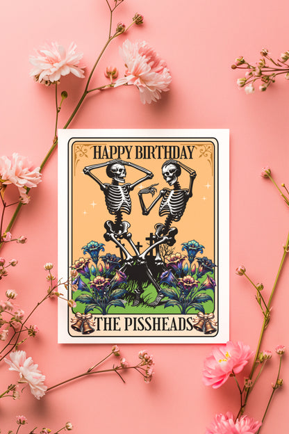 Whimsigoth Skeleton Tarot - Alternative Birthday Card