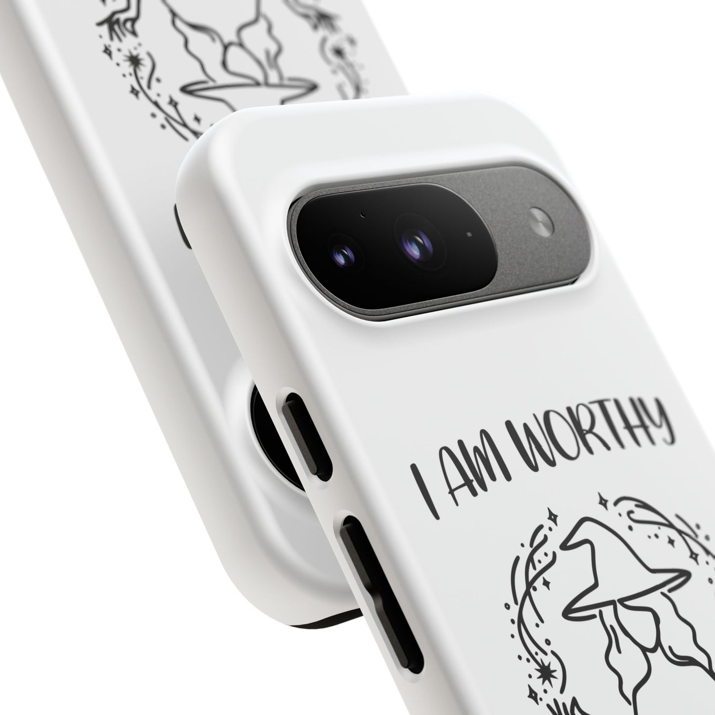 I Am Worthy - Tough Cases - White - For Samsung, Pixel & iPhone