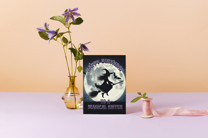 Magical Sister - Alternative Birthday Wishes Card