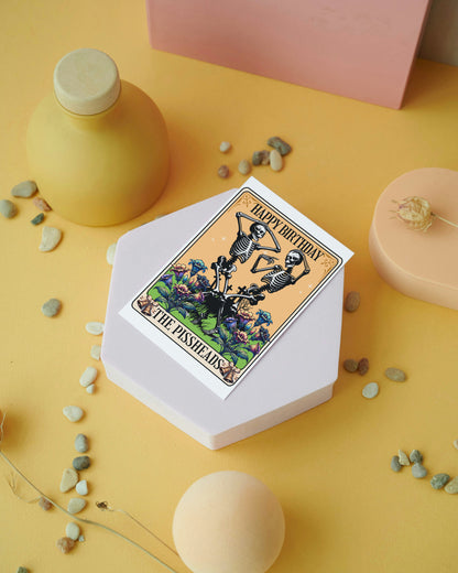 Whimsigoth Skeleton Tarot - Alternative Birthday Card