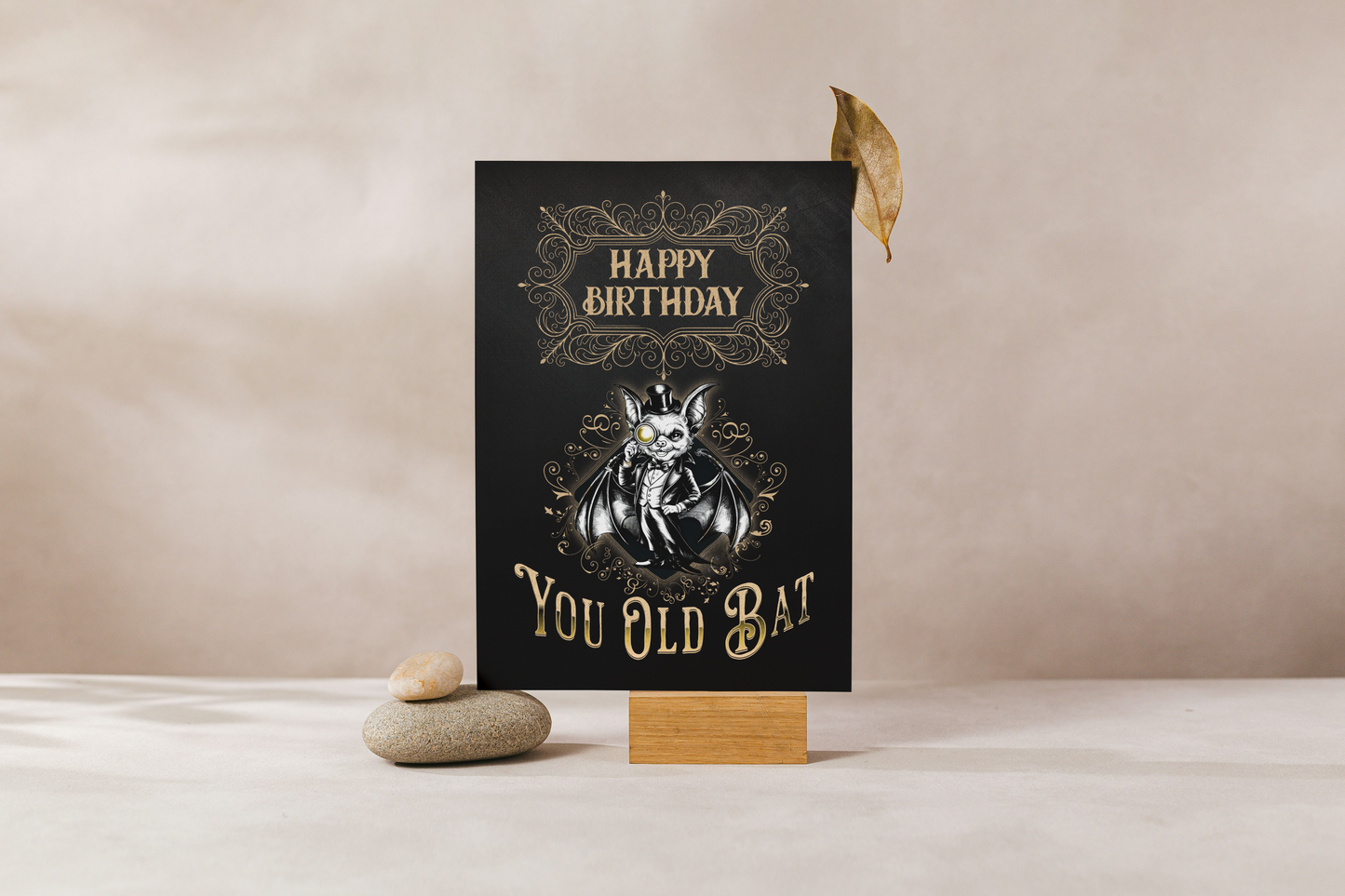 Old Bat - Alternative Birthday Wishes Card
