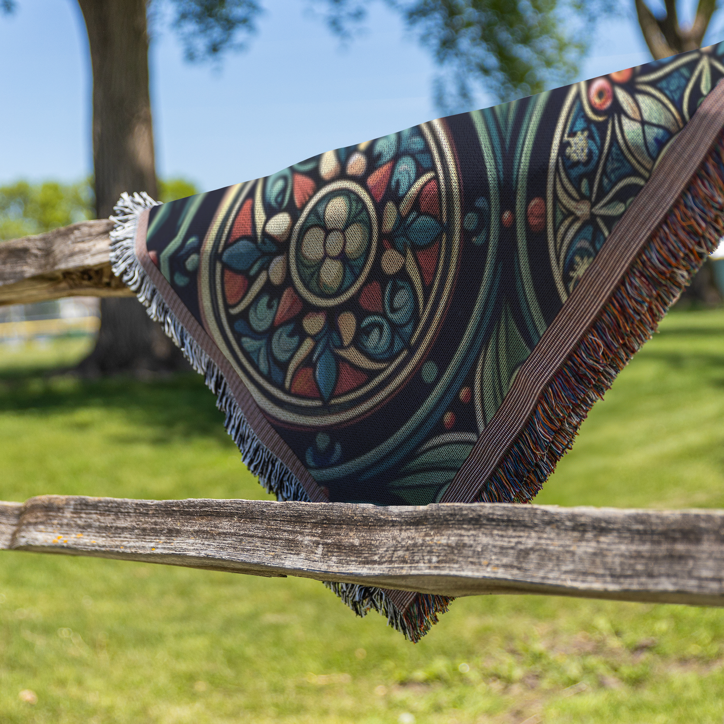 Eclipse Mourning - Woven Throw Blanket