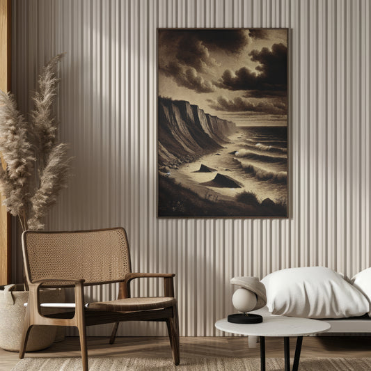 Edge of Eternity - Framed Matte Canvas Art