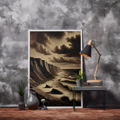 Edge of Eternity - Framed Matte Canvas Art