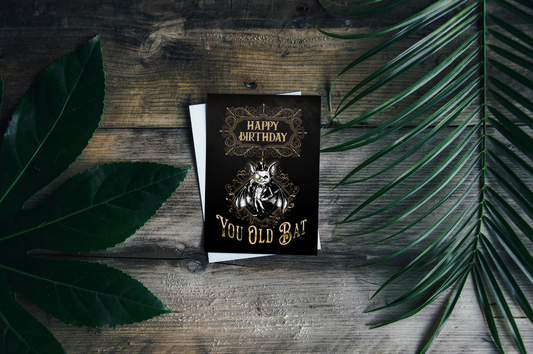 Old Bat - Alternative Birthday Wishes Card