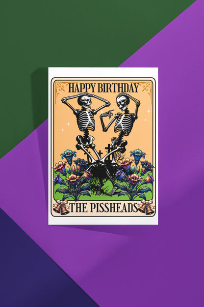 Whimsigoth Skeleton Tarot - Alternative Birthday Card