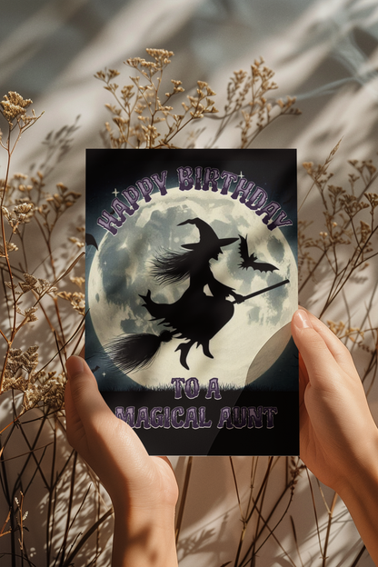 Magical Aunt - Alternative Birthday Wishes Card