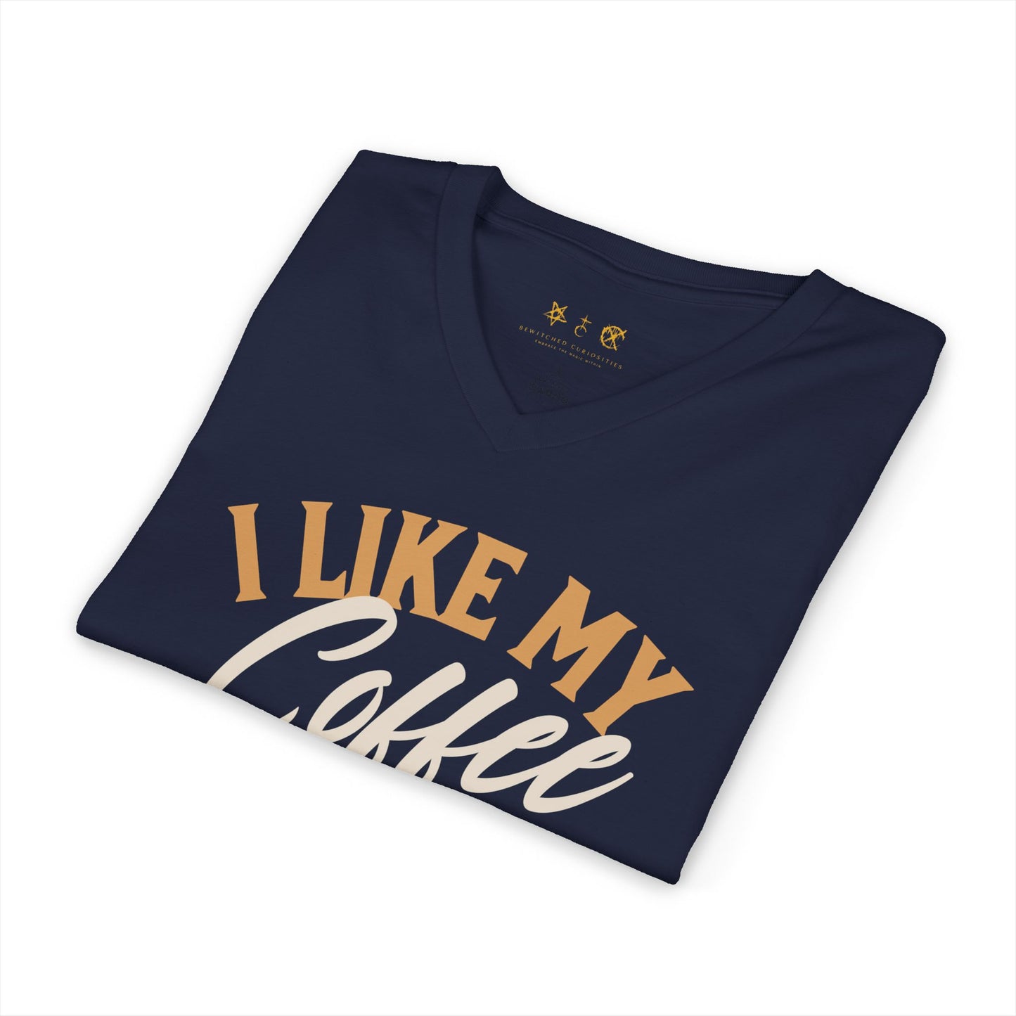 Dark and Bitter - Unisex Jersey Short Sleeve V-Neck Tee - Gothic T-Shirt