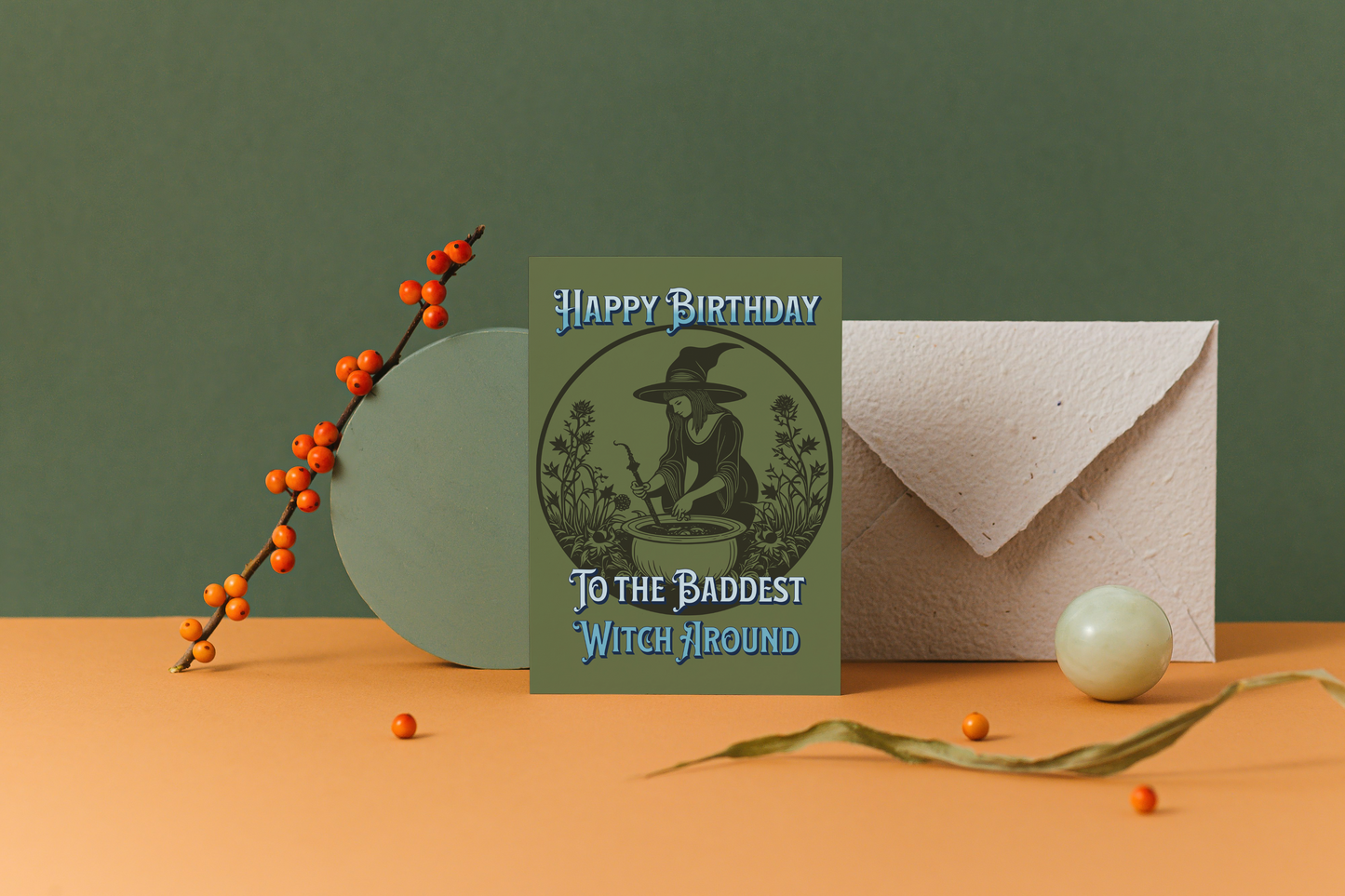The Baddest Witch - Alternative Birthday Card