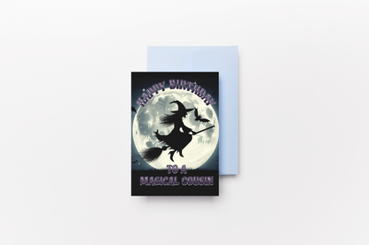 Magical Cousin - Alternative Birthday Wishes Card