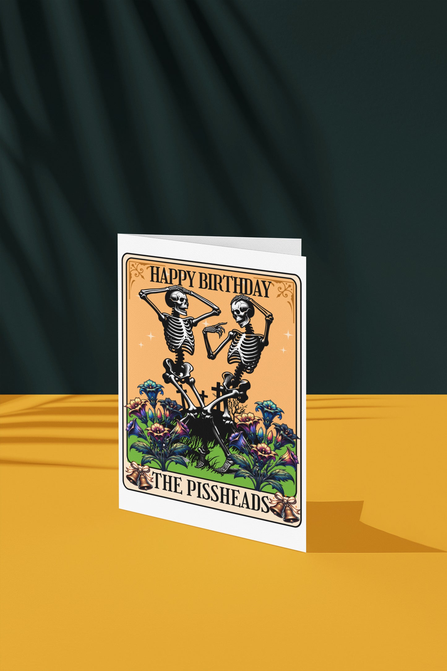Whimsigoth Skeleton Tarot - Alternative Birthday Card