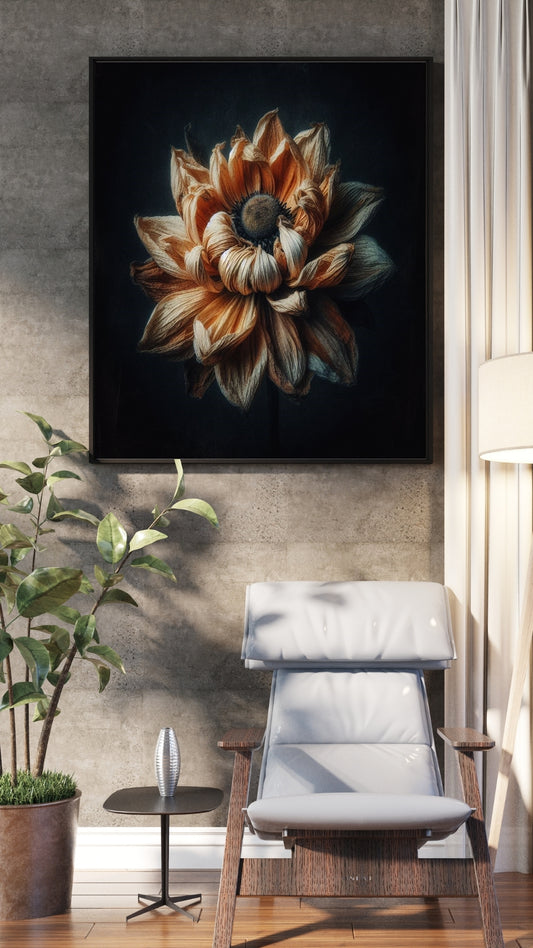 Wilted Beauty - Framed Matte Canvas Print