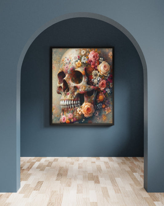 Eternal Bloom - Framed Matte Canvas Print