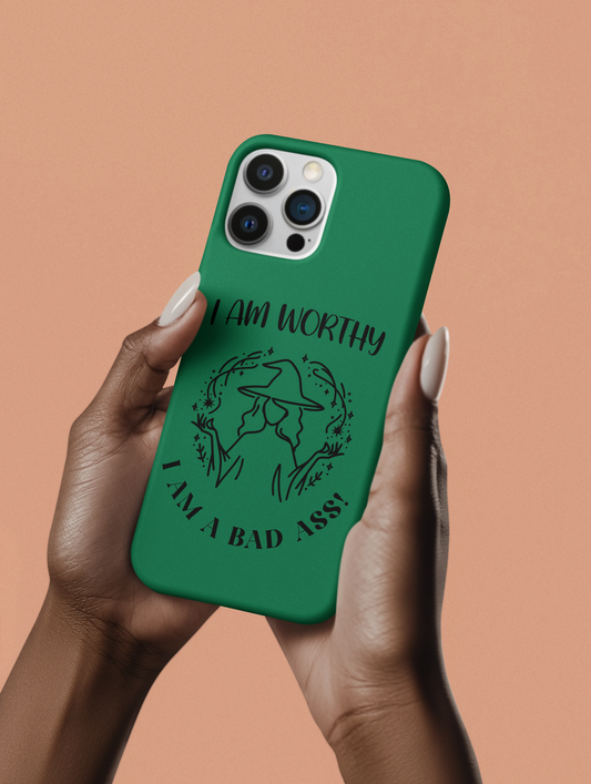 I Am Worthy - Tough Cases - Green - For Samsung, Pixel & iPhone